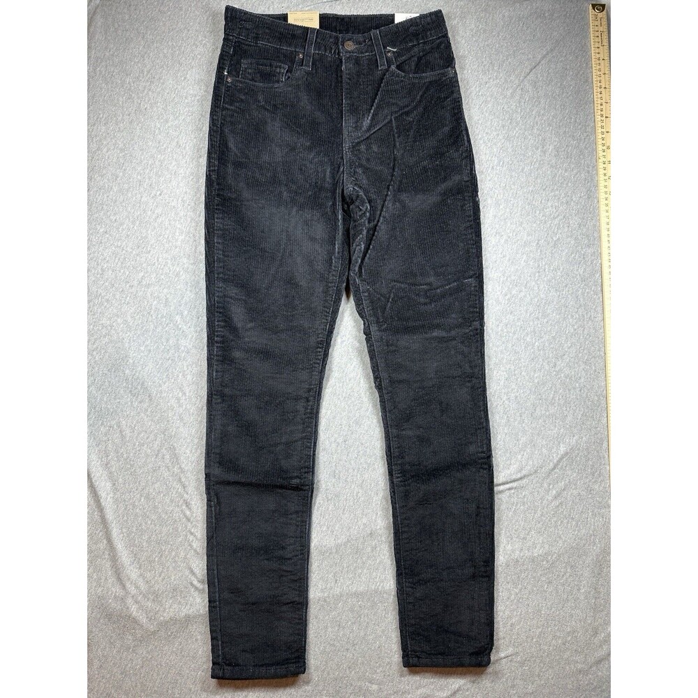 Levi's‎ 721 High Rise Skinny Pants Women's W28 x L30 Black Corduroy NWT